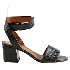 Givenchy Black leather sandals Black