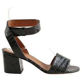 Givenchy Sandales en cuir noires Noir