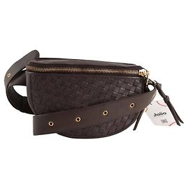 Autre Marque Brown leather fanny pack Brown