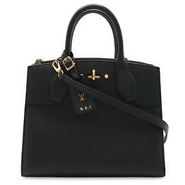 Louis Vuitton City Steamer PM Handbag Black