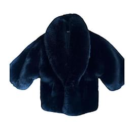 Saint Laurent-Coats, Outerwear-Black