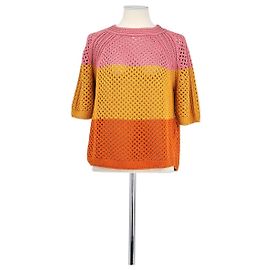 Loro Piana Pulôver de seda laranja Laranja
