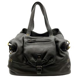 Jerome Dreyfuss Dark Taupe Large Billy Shoulder Bag Brown