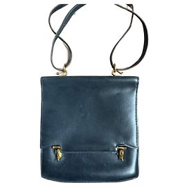Bolsa de ombro Hermès Camargue Box Calf azul marinho Azul escuro
