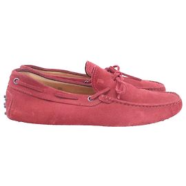 Tod's Gommino Slipper aus rotem Wildleder Rot