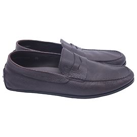 Mocassins Tod's Driving em couro marrom Marrom Vermelho