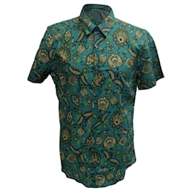 Gucci-Gucci Paisley Print Button Down Shirt in Multicolor Cotton-Multiple colors