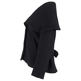 Jacquemus-Jacquemus Le Caban Caruso Jacket in Black Virgin Wool-Black