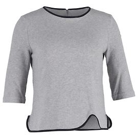 Camiseta de cuello redondo 3/4 Marni en algodón gris Gris