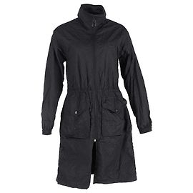 Giacca Lunga Testurizzata Louis Vuitton in Nylon Nero Nero