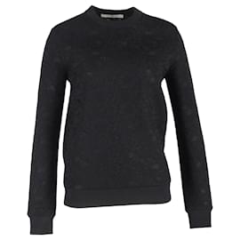 Givenchy Pullover mit Spitzen-Details aus schwarzem Polyester Schwarz