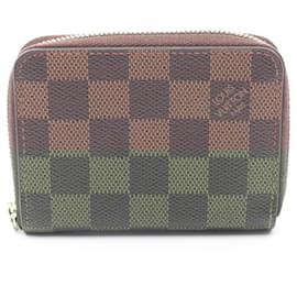 Louis Vuitton-Louis Vuitton Zippy Coin Purse Damier Coin Case-Bronze