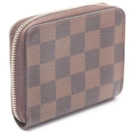 Louis Vuitton-Louis Vuitton Zippy Coin Purse Damier Coin Case-Bronze