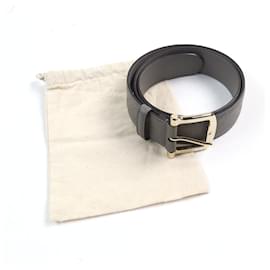 Gucci-Gucci Micro Guccissima Leather Belt-Grey