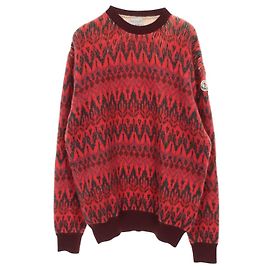 Moncler Wool Alpaca Knit Top Red Other