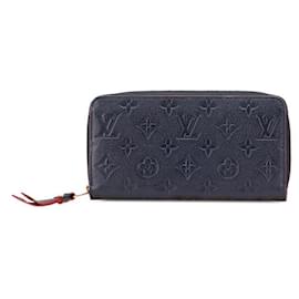 Louis Vuitton-Louis Vuitton Zippy Wallet Monogram Empreinte Long Wallet-Blue,Other