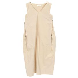 Robe en coton Jil Sander Beige