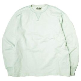 Baumwoll-Sweatshirt FN-MN-SWEA000077 von Acne Studios Blau Hellblau