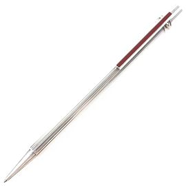 Cartier Trinity Silver Ballpoint Pen Silvery Dark red