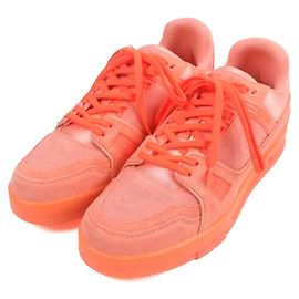 Monogram LV Trainer Sneakers von Louis Vuitton Orange