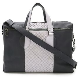 Bottega Veneta Pasta 2 em 1 em couro Intrecciato Outro Cinza