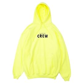 Balenciaga-Balenciaga CREW Cotton Sweatshirt-Other,Yellow