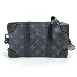 Louis Vuitton Monogram Eclipse Soft Trunk Geldbörse Schwarz Monogramm