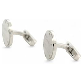 Cartier-NOVOS BOTÕES DE MANCHETE CARTIER CRT1220334 À PROVA D'ÁGUA EM PRATA MACIÇA-Prata