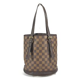 Bolsa Tote Bucket Damier Mare da Louis Vuitton Marrom Damier ebene