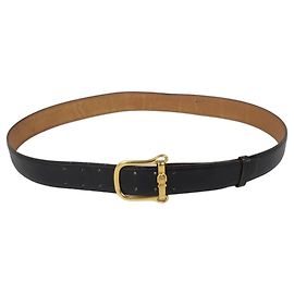 Cinto de lona com fivela Hermès Preto