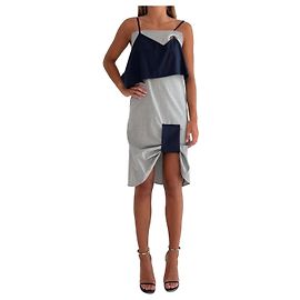 Jacquemus Pre Fall 2015 Kleid Grau Marineblau