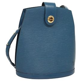 Sac à épaule Cluny Louis Vuitton en cuir Epi Bleu