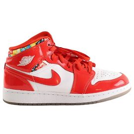 Nike Rote Leder-Sneaker Rot