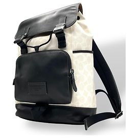 Coach Truck Backpack Black White