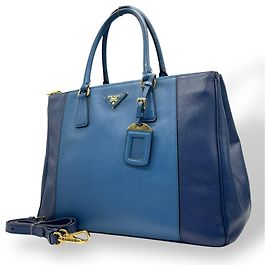Sac à main Galleria Prada Bleu