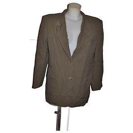 Max Mara We Jacke Khaki Wolle Khaki