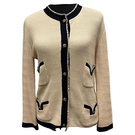 Chanel Kaschmir Cardigan FR 40 Beige
