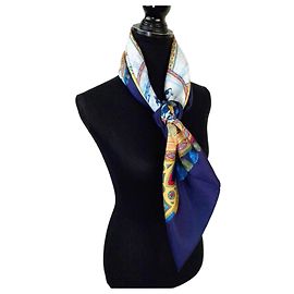 Lenço de seda Cavalier Peuls da Hermès Multicor