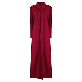 Rare! 1997 97FW Dolce & Gabbana Vintage Trench Wool Coat Dark red