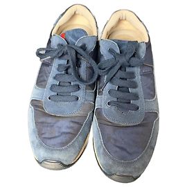 Sneakers Prada Sport Blu Nylon e Camoscio Blu