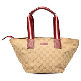 Tote Gucci Beige GG Canvas Web Beige