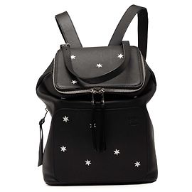 LOEWE Schwarzer kleiner Leder Goya Stars Rucksack Schwarz