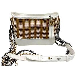 Chanel Gabrielle small wicker bag Beige