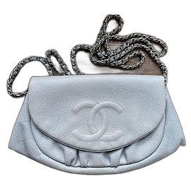 Chanel Halfmoon wallet on chain Grey