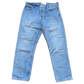 Jeans mujer Ba&sh azul claro talla 3 corte recto casual chic Azul