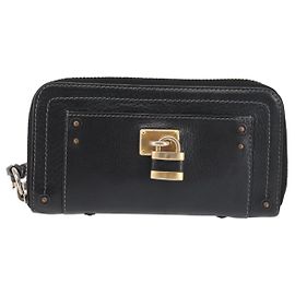 Chloé Chloe Paddington Wallet Leather Black