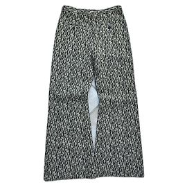 Sublime pantaloni jeans a gamba larga di Acne Studios con monogramma, taglio svasato, nuovi con etichette, taglia M D'oro Grigio