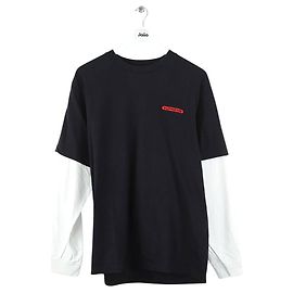 Supreme Camiseta negra de algodón Negro