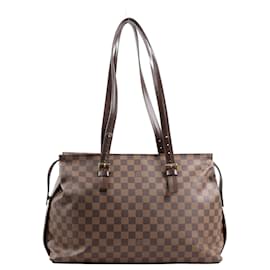 Louis Vuitton-Louis Vuitton Damier Ebene Chelsea Shoulder Bag N51119-Brown