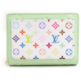 Billetera bi-fold Louis Vuitton en Monogram Empreinte verde Verde